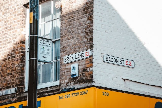 A picture of Brick Lane. Second-Hand Designer Shops in East London