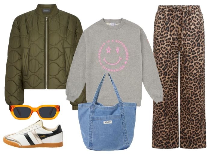 How to style leopard print jeans for running weekend errands