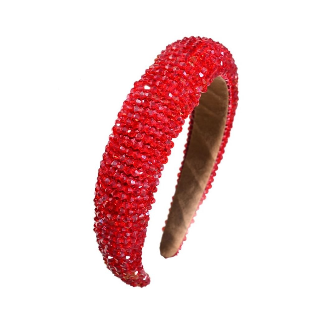 Christmas party outfits: Red beaded headband