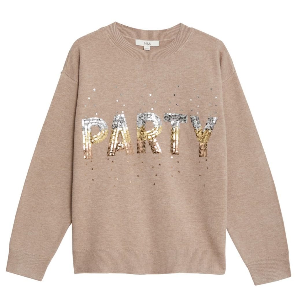 11 Christmas Jumpers: Party slogan jumper