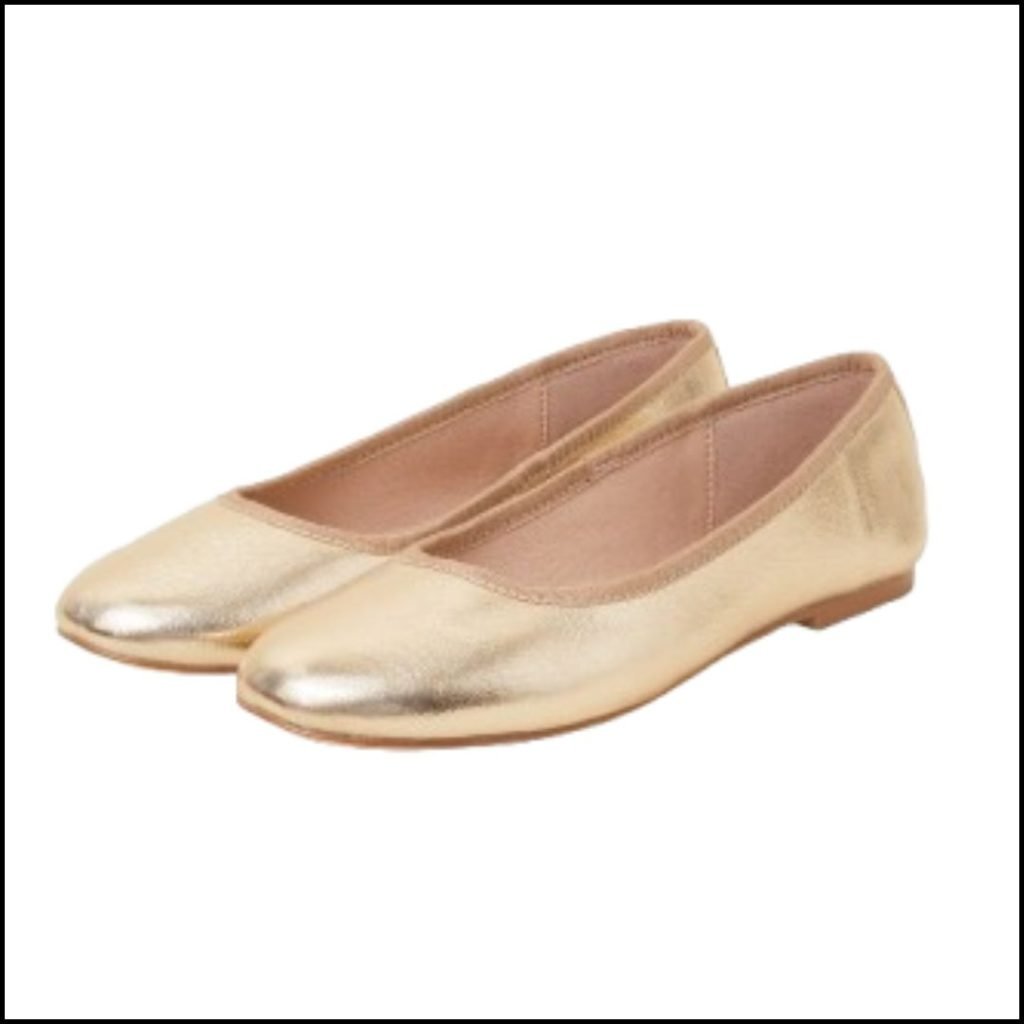 Metallic Gold ballet flats
