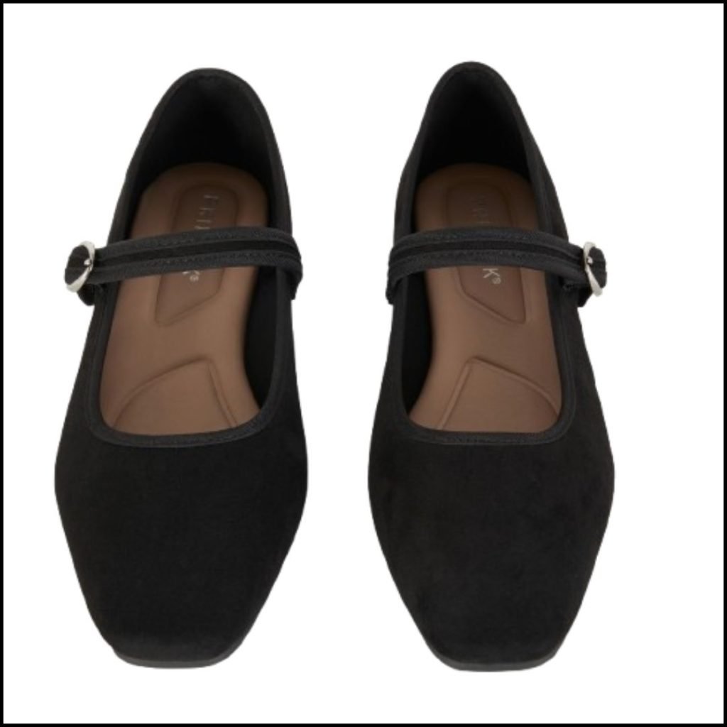 Black Mary Jane Flats