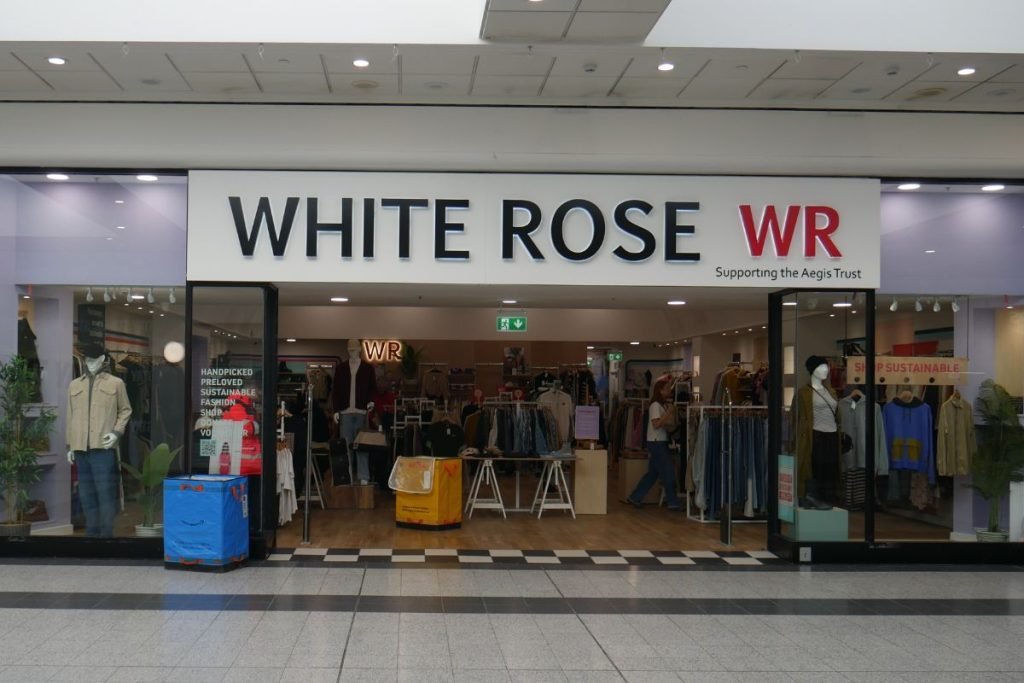 White Rose charity shop in Manchester