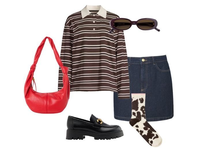 Chunky loafer outfits: Girl About Town