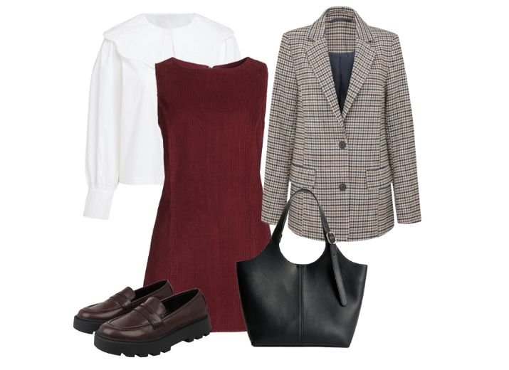 Chunky loafer outfits:  Office Wear